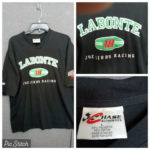 competitors view Other - NASCAR Bobby Labonte Joe Gibbs Racing Nascar T-shirt White XL Interstate 18 Vtg